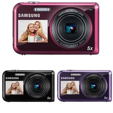 Samsung PL170 16.1MP 5x Optical Zoom Dual Screen LCD Selfie Digital Camera