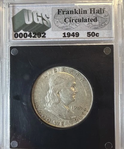 SILVER 1949 Franklin Half  Dollar