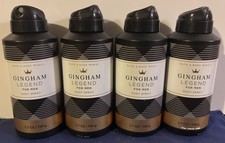 Bath  Body Works Men GINGHAM LEGEND Body Spray 3.7 oz - 4 Pack - NEW
