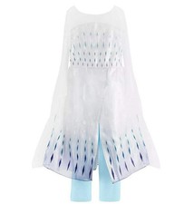 New Disney Store Girls 4 Frozen 2 Snow Queen Elsa Costume Dress Leggings Cape