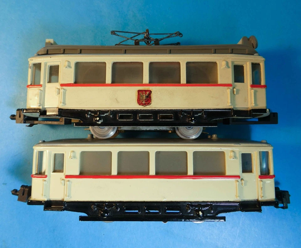 HAMO GERMAN T206 STREETCAR AND 250 TRAILER - 1950s CAST METAL HO GEMS - Image 4 of 4