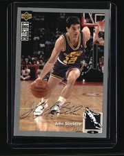 1994-95 Collector's Choice #212 John Stockton Silver Signature