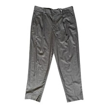 NWT Acne Studios Wool Trousers in Gray Melange Stripe Size 48