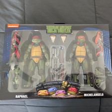 NECA TMNT Walmart 2 Pack Raphael Michelangelo Action Figures