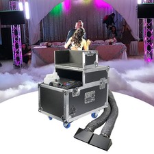 4000W Low Lying Water Fog Smoke Machine DMX512 w/Flight Case for Stage Wedding