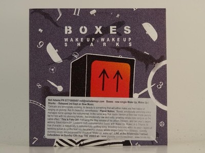BOXES WAKE UP WAKE UP (H1) 2 Track Promo CD Single including Card Sleeve BOW MUS