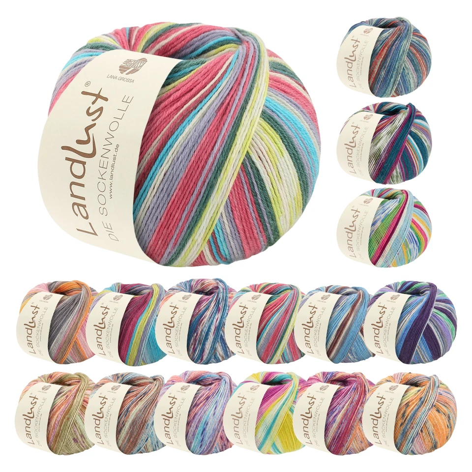 Lana Grossa Landlust DIE SOCKENWOLLE 150 g NEU! 6-fach Sockenwolle 390 m