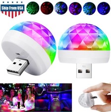 USB LED Mini Voice-Activated Magic Ball  Disco Ball Light Strobe Car Atmosphere