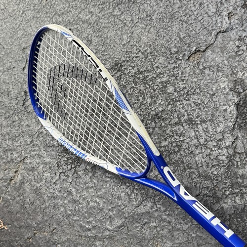 Head Ti.BOAST nano TITANIUM Squash Racquet Racket Blue White Preowned - Picture 12 of 17