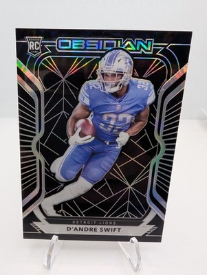 2020 Panini Obsidian D Andre Swift Silver Rookie RC. Lions