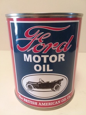 Antique FORD Motor Co. Vintage Oil Can 1 qt. ( Re-pop Collectible