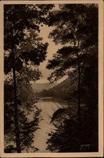 Dordogne River Argentat Limousin France vintage postcard m930