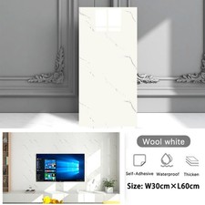 12-60x Self Adhesive Marble Effect Vinyl Tiles Flooring Kitchen Bathroom 30*60cm