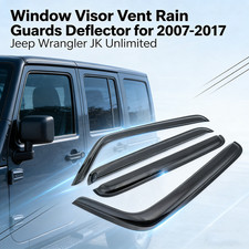 Window Visor Vent Rain Guards Deflector For 2007-2017 Jeep Wrangler Jk Unlimited Window Visor Vent Rain Guards Deflector For 2007-2017 Jeep Wrangler Jk Unlimited