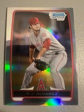 2012 Bowman Chrome - RJ Alvarez ( Angels ) 1st Rookie Refractor #BDPP46