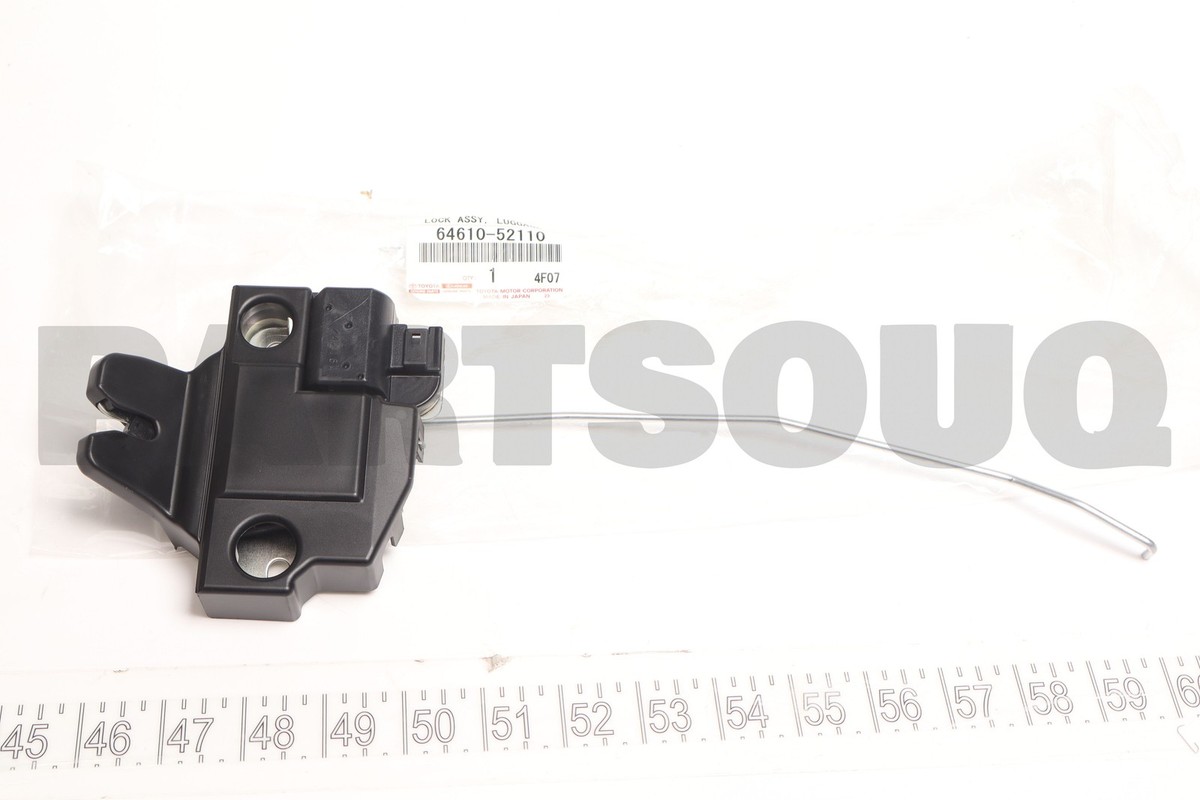 6461052110 Genuine Toyota LOCK ASSY, LUGGAGE COMPARTMENT DOOR