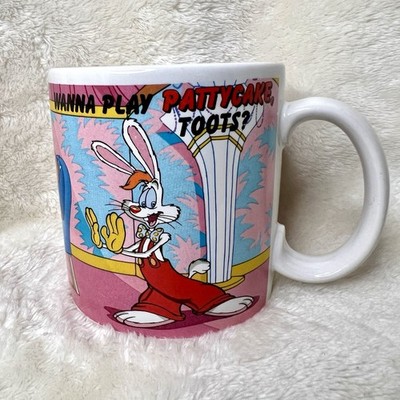 Vintage Disney Roger Rabbit Mug Cup 1987 Applause Wanna Play Pattycake Toots