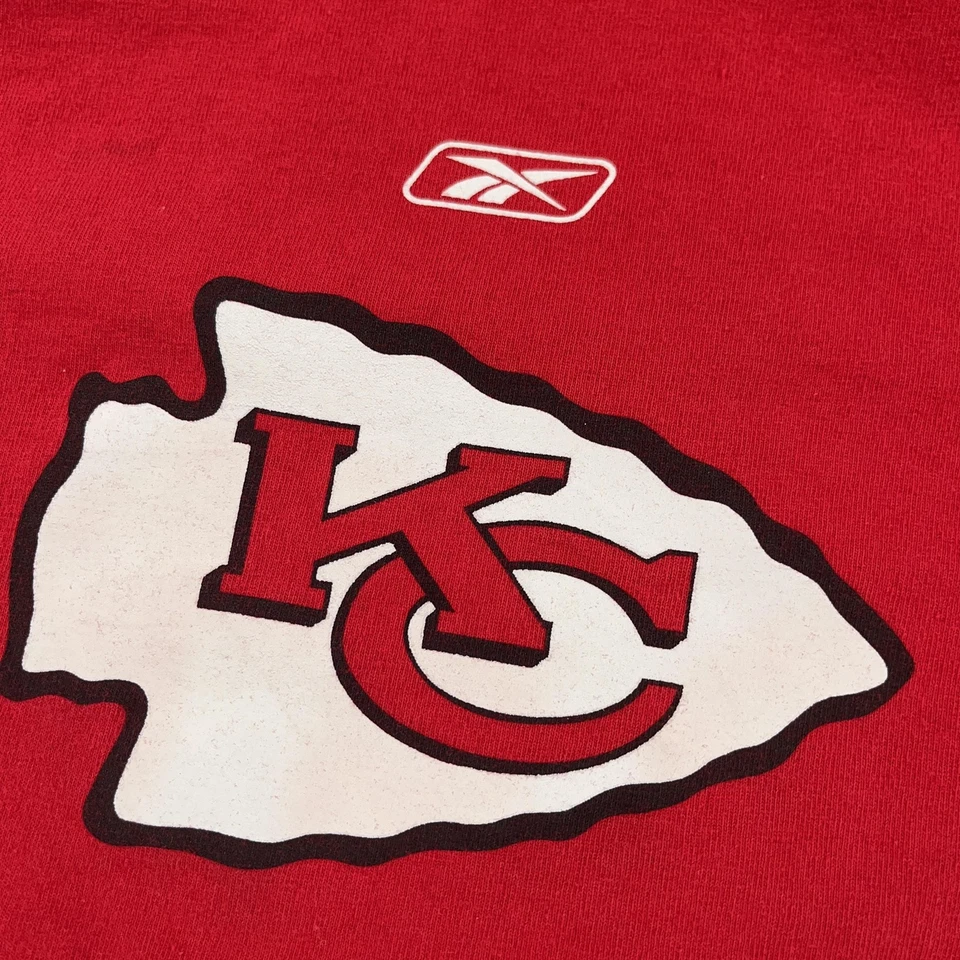 Camisa De Colección Kansas City Chiefs Niños XL Roja NFL Fútbol Sacerdote Holmes 31 Reebok Foto 3 de 4