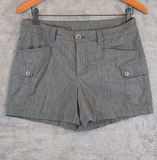 Eddie Bauer Shorts Women 6 Travex Cargo Pocket Outdoor Hiking Camp Casual Gray