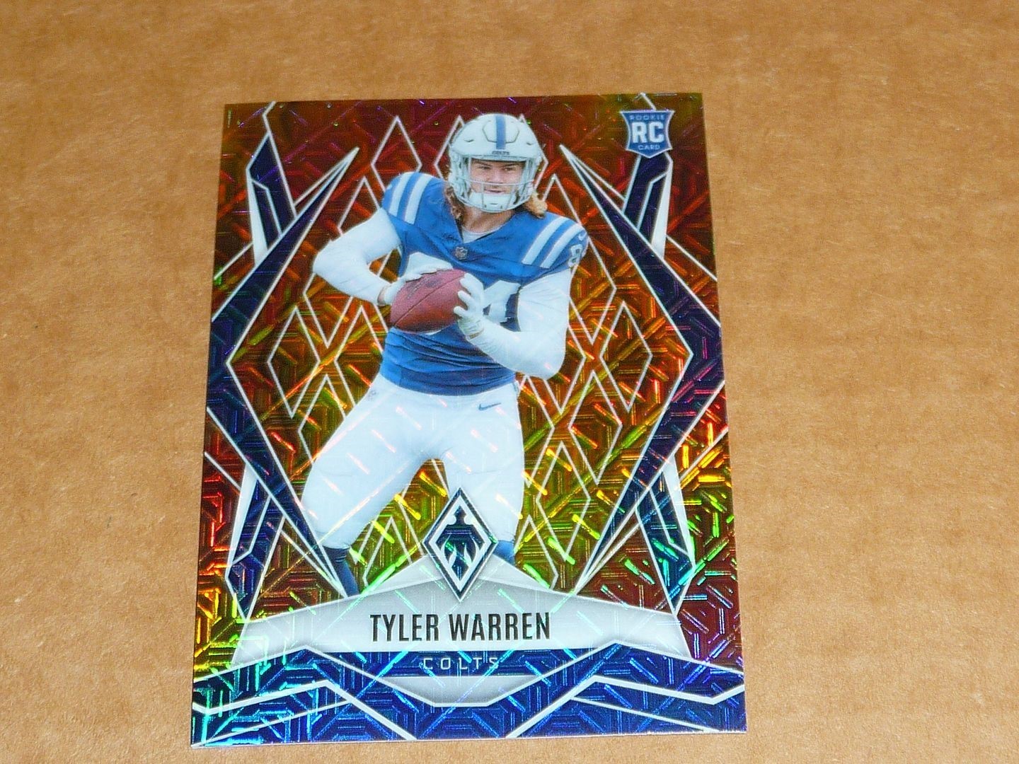 2025 Panini Phoenix FIREBURST TYLER WARREN COLTS ROOKIE 212/350 #185