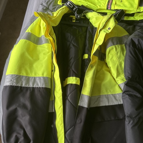 Hi-Vis Reflective Waterproof Work Jacket/Liner Jacket/ Radians Work Pants - Picture 1 of 6