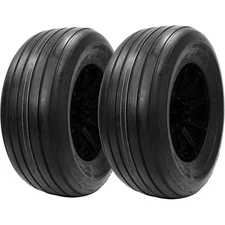 (QTY 2) 11L-15 Samson Harrow Track I-1 LRF Black Wall Tires