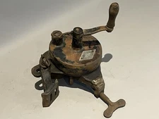 Antique Luther Line Tool Grinders Hand Crank Model J Bench Grinder Sharpener #14