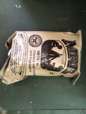 MRE Meal Ready to Eat Menu 6 Chicken With Noodles And Vegetables