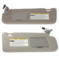 Pair Right Left w/Light Gray Sun Visor For Hyundai Sonata 2006-2008 with Sunroof