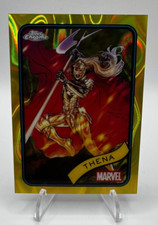 2025 Topps Chrome Marvel - Yellow Lava Refractor - Thena - 2