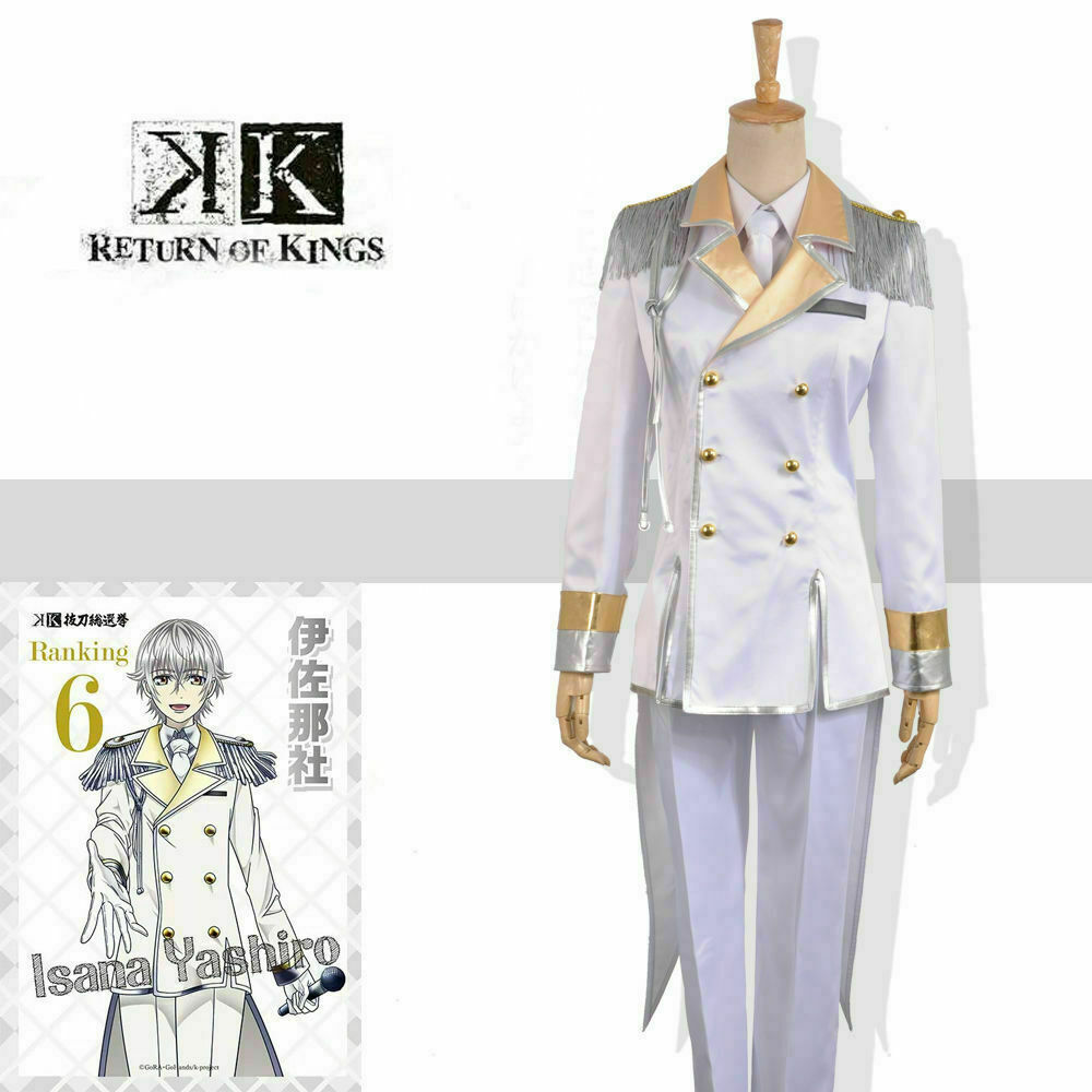 Anime Return Of Kings Cos White Isana Yashiro Military Uniform