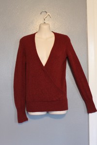 madewell wrap front pullover sweater