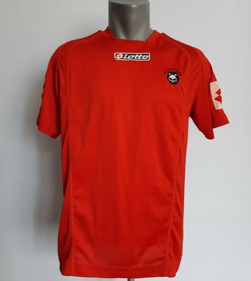 Fc Roskilde Training Kit Jersey Lotto Red Shirt Size M Football Denmark Soccer Ebay