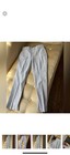 new banana republic AVERY BLUE STRIPES WASHABLE LINEN PANTS SZ 2R — photo 1