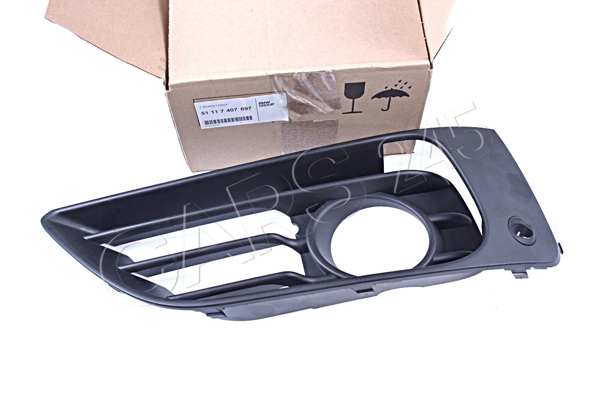 Genuine BMW Front Open Fog Light Grille With PDC Hole Left OEM 