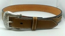 Nocona Boy's Brown And Blue Beaded Belt Style-N4412802