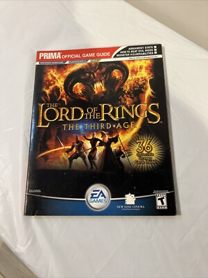 Lord of the Rings the Third of Age XBOX PS2 GameCube Strategy Guide Book