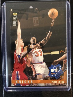 Upper Deck 1995-96 Patrick Ewing Scouting Report fr Nba New York Knicks