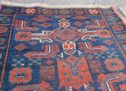 ANTIQUE KURDISH NARROW RUNNER. LONG RUG. NORTH WEST PERSIIA. 275CM X 76CM. - 第 14/22 張圖片