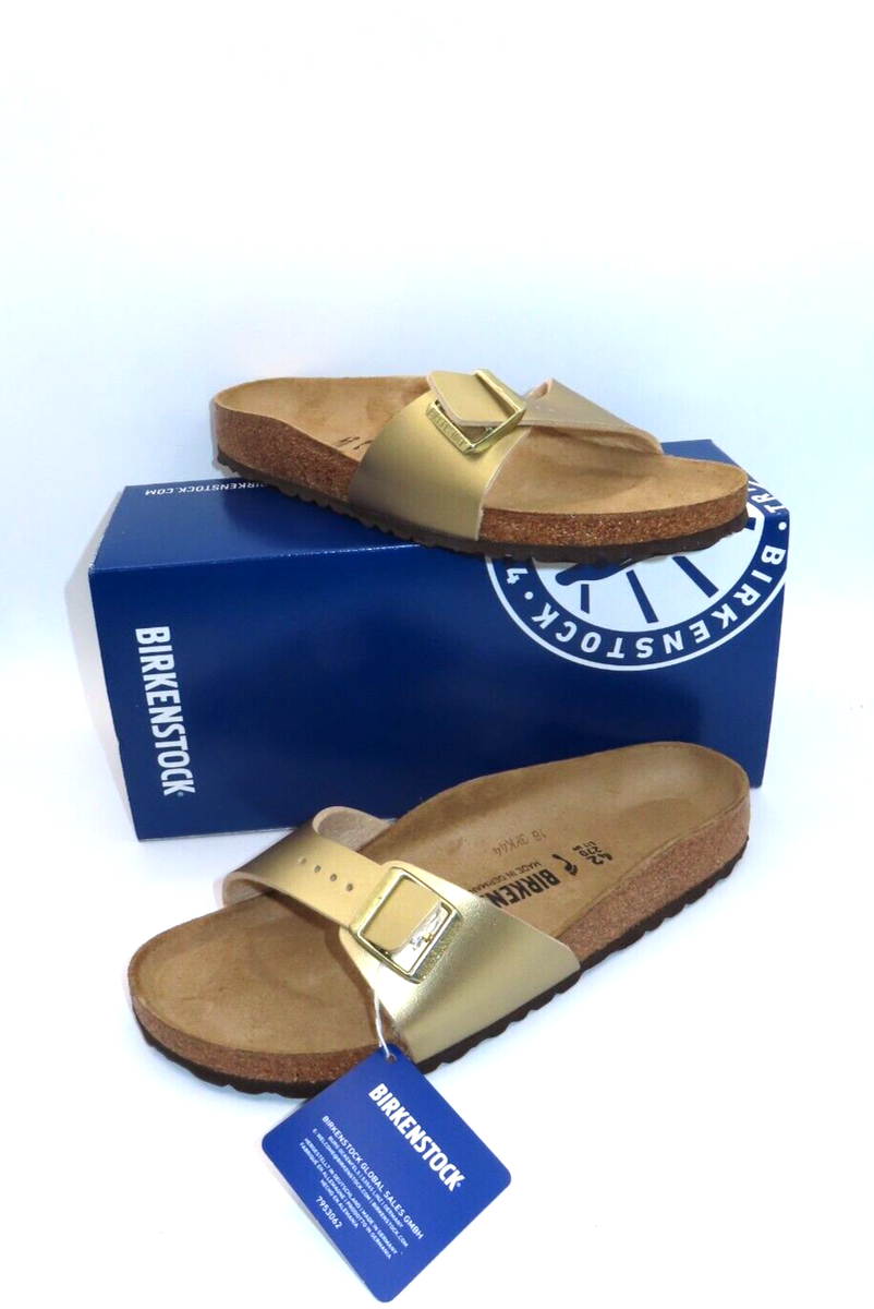 Birkenstock Madrid BS US 9 Men\'s 42/
11 Women\'s. Madrid Synthetics in Color Washed Metallic Silver  main image 3