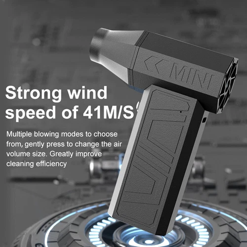 High Power Jet Fan Violent Turbo Fan Mini USB Air Blower Duster 52m/s Wind Speed - Picture 3 of 12