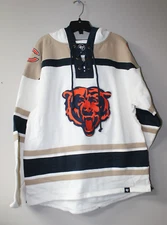 New NFL Chicago Bears superior lacer old time mid weight cotton hoodie men's M