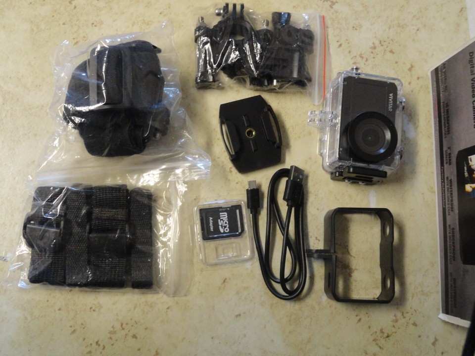 Vivitar DVR922HDBLKWM 360 Degree View 4K Action Camera Wifi Mic Black eBay