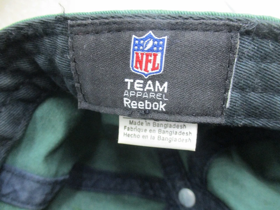 Gorra New York Jets para hombre verde blanca correa trasera descolorida aplastada sol desteñida papá Foto 4 de 4