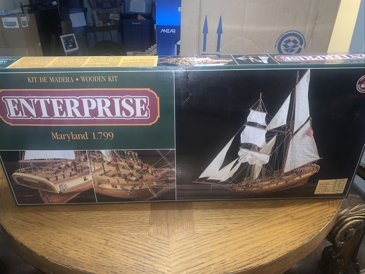 帆船模型キット ENTERPRISE Maryland 1.799/ 1:51 wooden kit enterprise maryland 1799 1:51 scale 80822 Openbox! | eBay