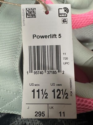 Adidas Powerlift 5 Weightlifting Shoes‎ Green & Pink US Mens 11.5 Womens 12.5 Adidas Powerlift 5 Weightlifting Shoes Green & Pink US Mens  main image 4