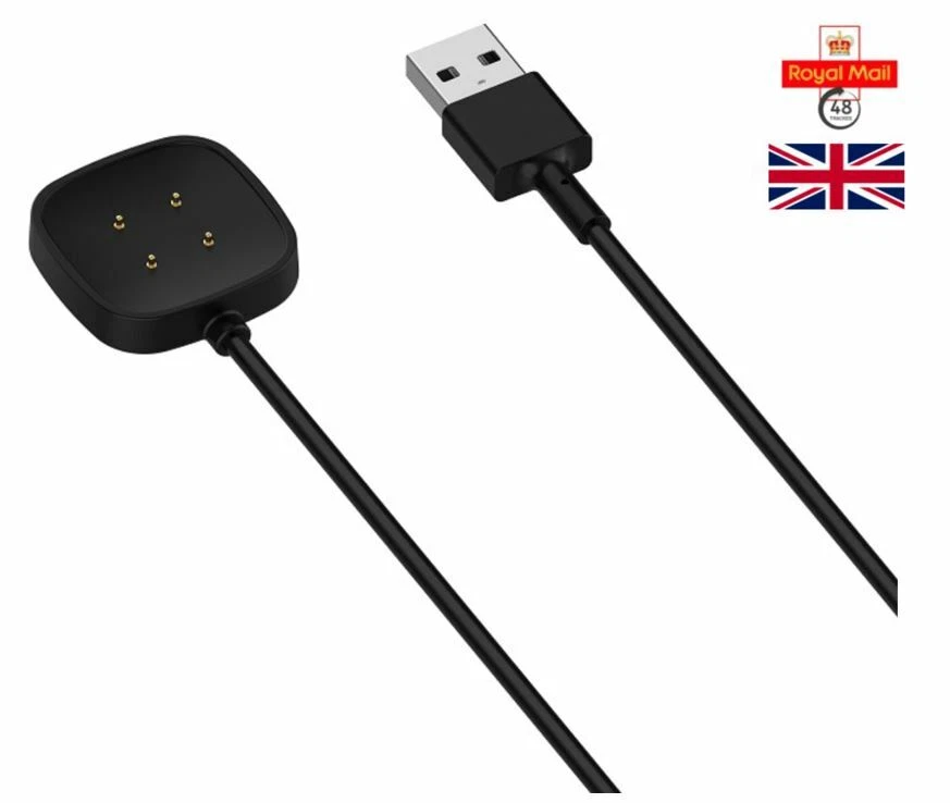 USB Cable Charger Lead Charging for Fitbit VERSA 4 3 Sense2 Fitness Tracker