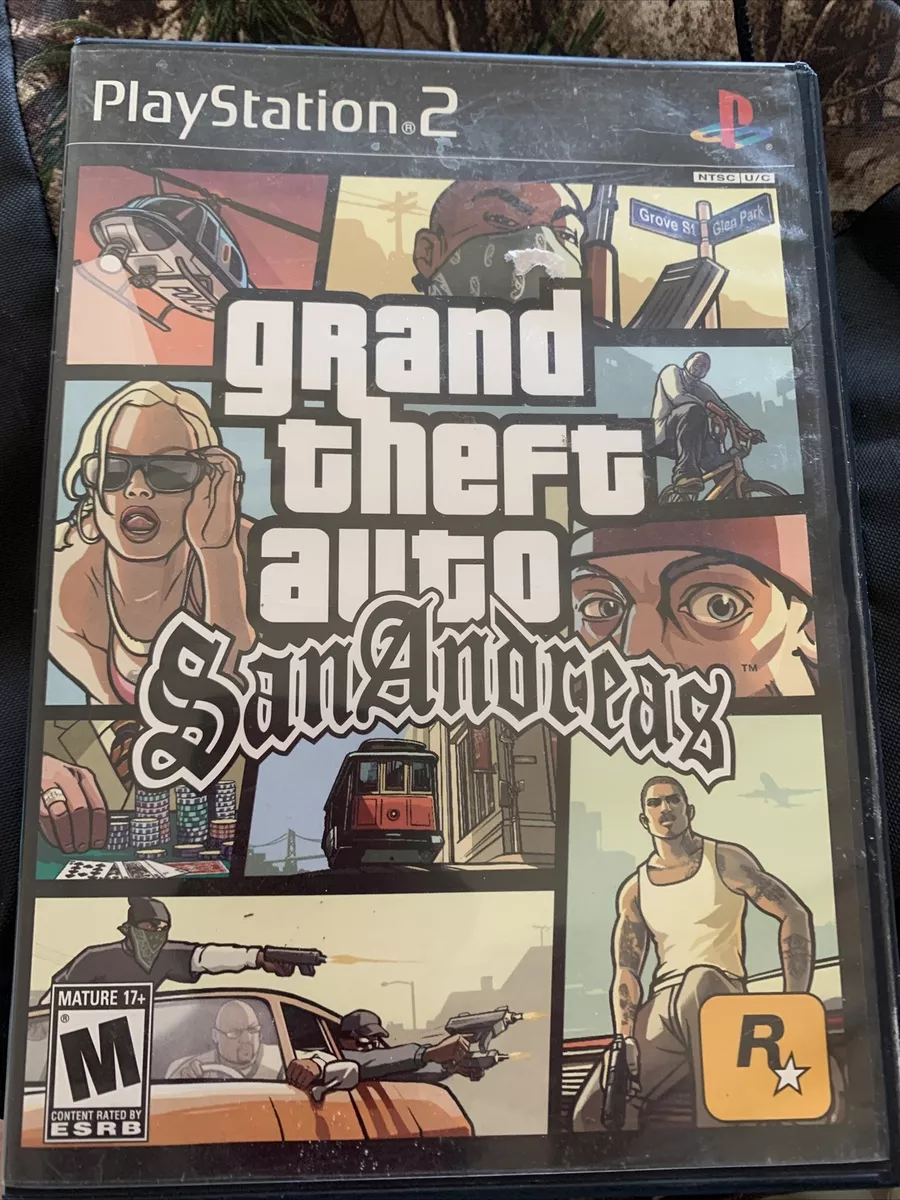 PS2 Grand Theft Auto San Andreas ( with manual ) for Sale in