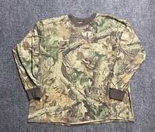 Vintage Realtree Camo Long Sleeve T Shirt Mens Large Y2K 90s Hunting Skater Goth