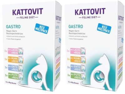 Kattovit Feline Diet Gastro Intestinal 24x85g Mix Nassfutter Katze